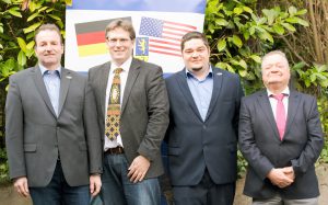 Neuer DAG SiWi-Vorstand: Geschäftsführer Sven Arriens, Präsident Volker Schüttenhelm, Schatzmeister Christian Menn, Vizepräsident Martin Kröckel (v. l. n. r.)